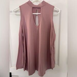Cold shoulder halter style top
